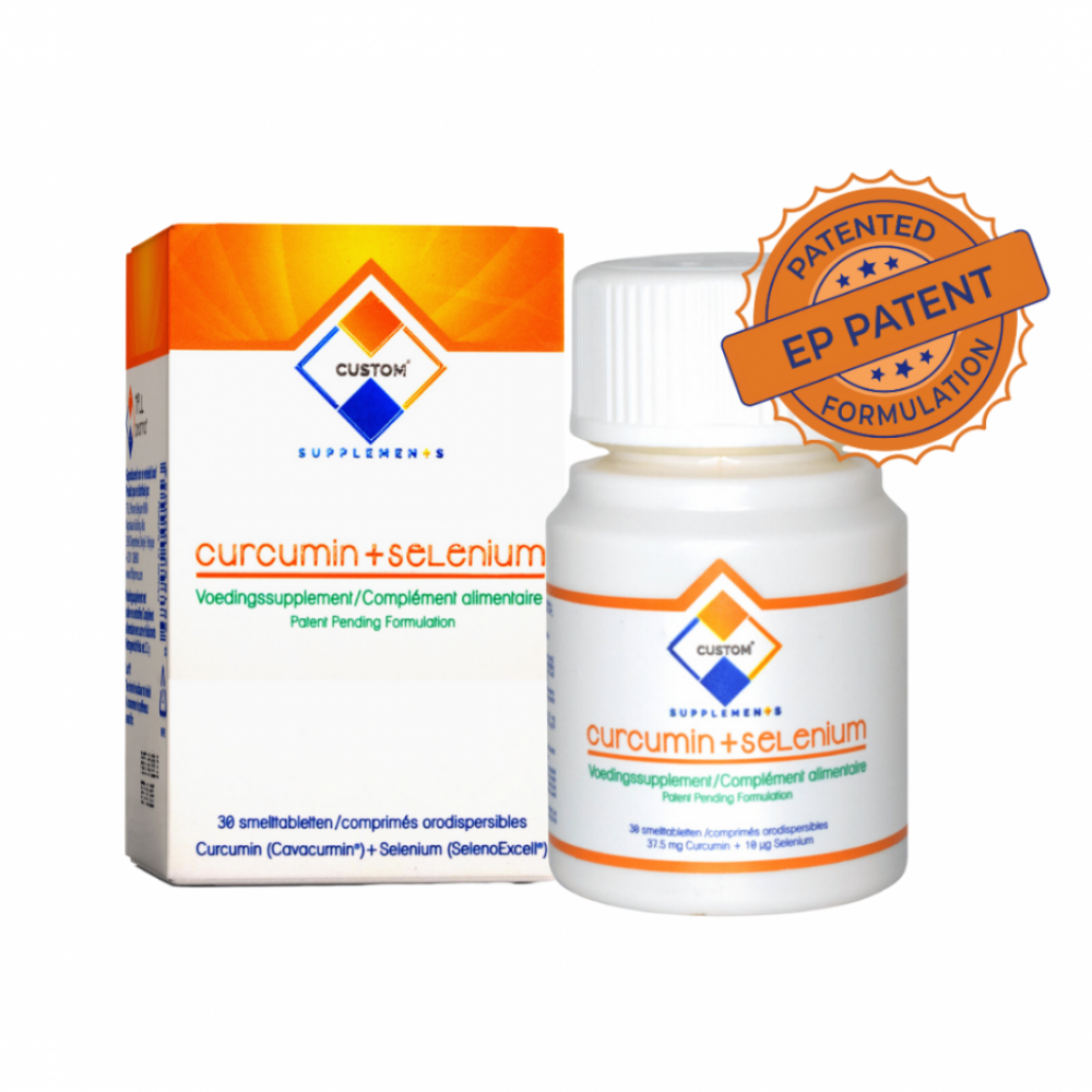 Custom Supplements® 37.5 mg Curcumin + 10 mcg Selenium Orodispersible Tablet